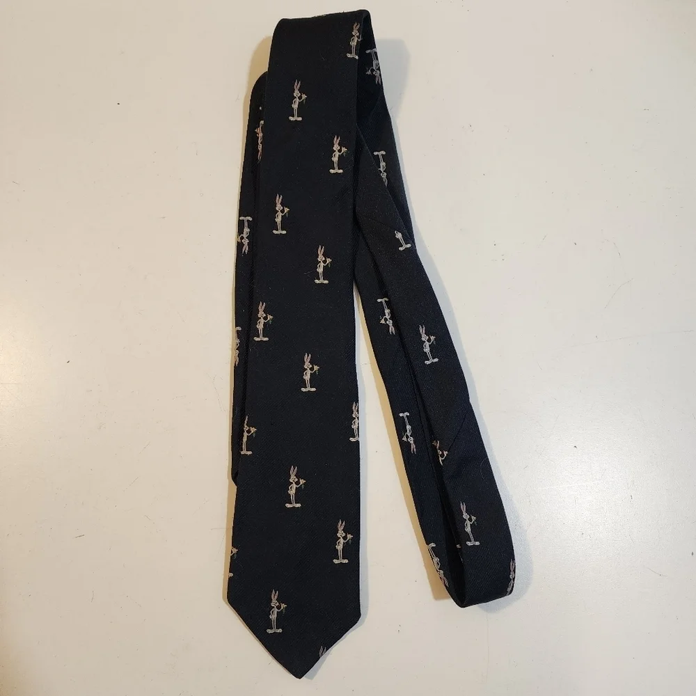 Warner  Bros vintage Bugs Bunny Lonney Tunes Thin Men's tie